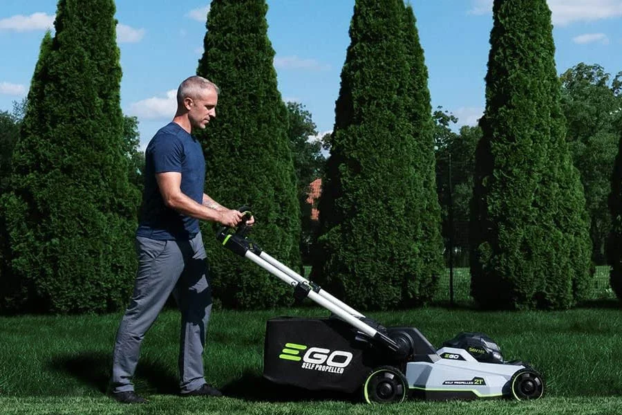 electric mulching mower