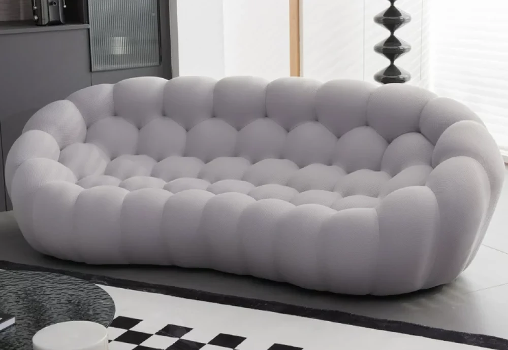 bubble 2 curved 3 4 seat sofa